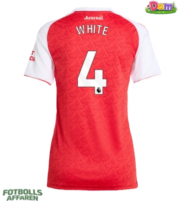 Arsenal Ben White #4 Hemmatröja Kvinnor 2025-26 Kortärmad